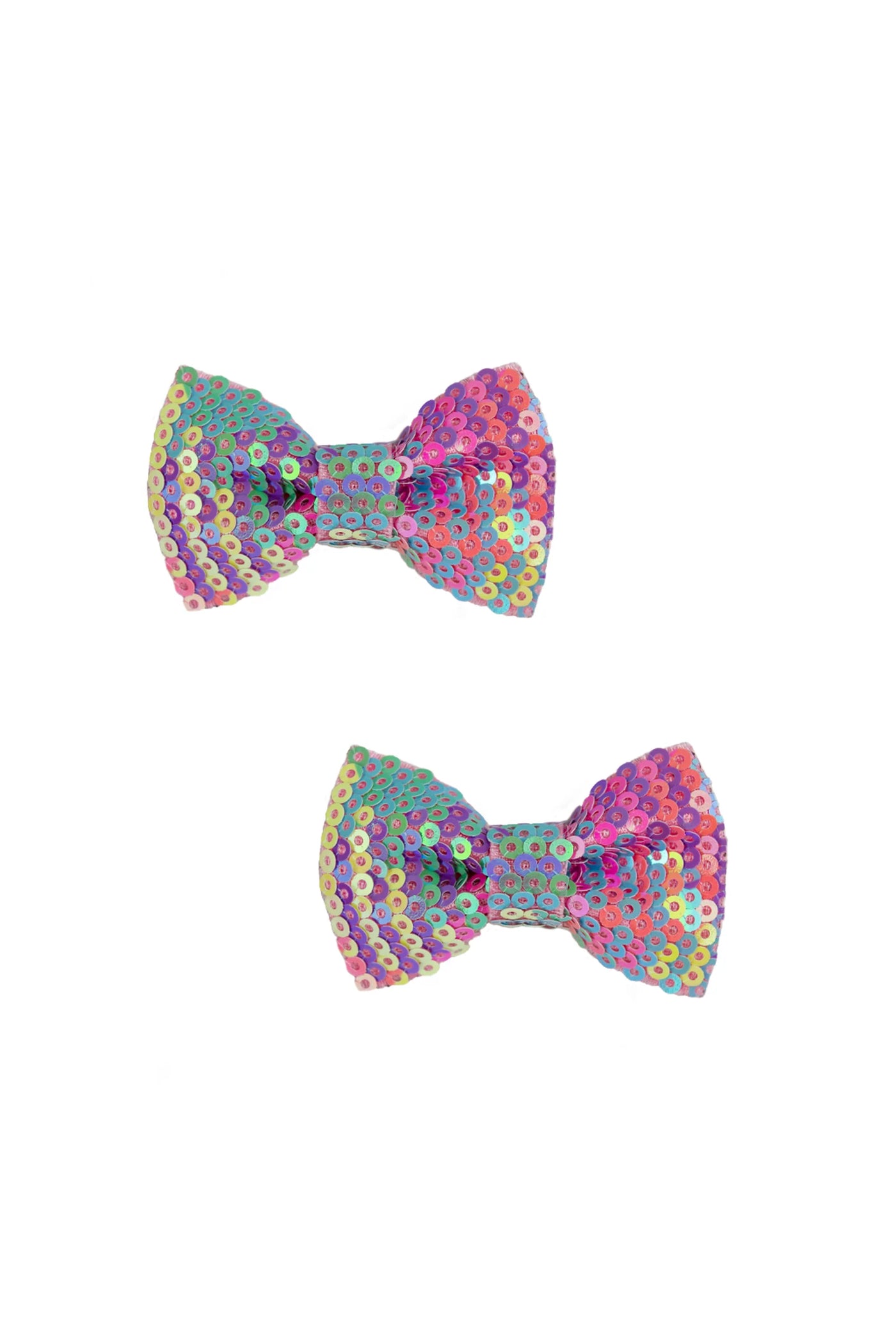 Rainbow Sequin Bows