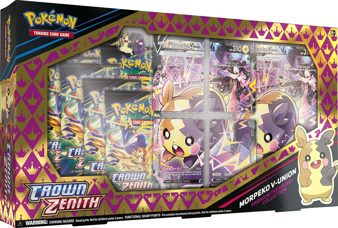 Pokémon S&S Crown Zenith Morpeko V-Union Playmat Collection