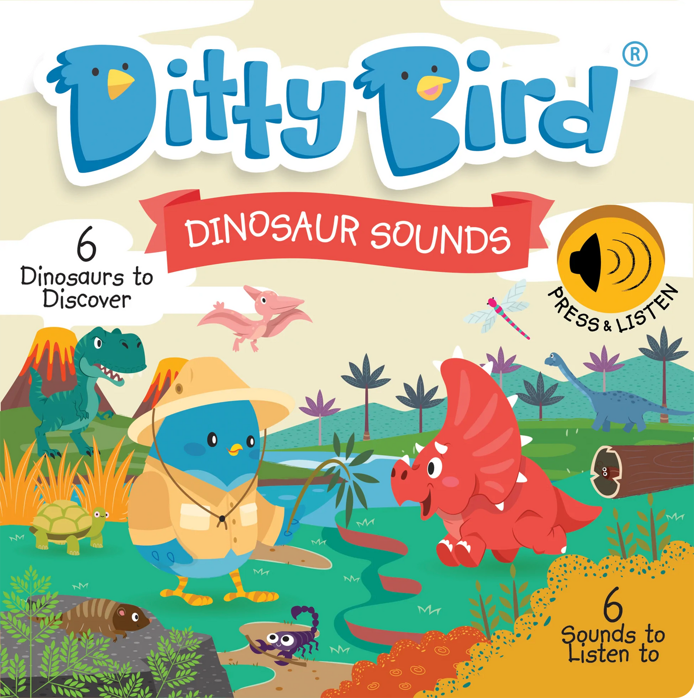 Ditty Bird - Dinosaur Sounds USB-C Rechargeable