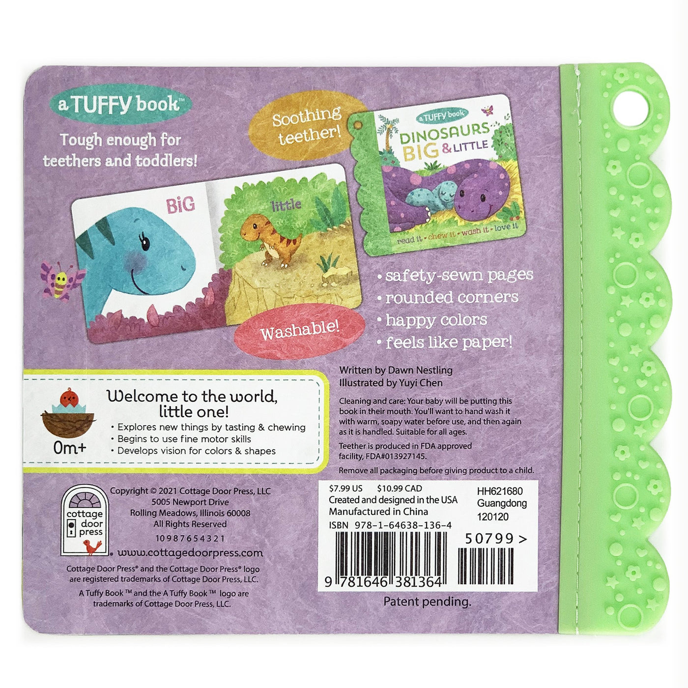 Tuffy Teether Book: Dinosaurs Big and Little