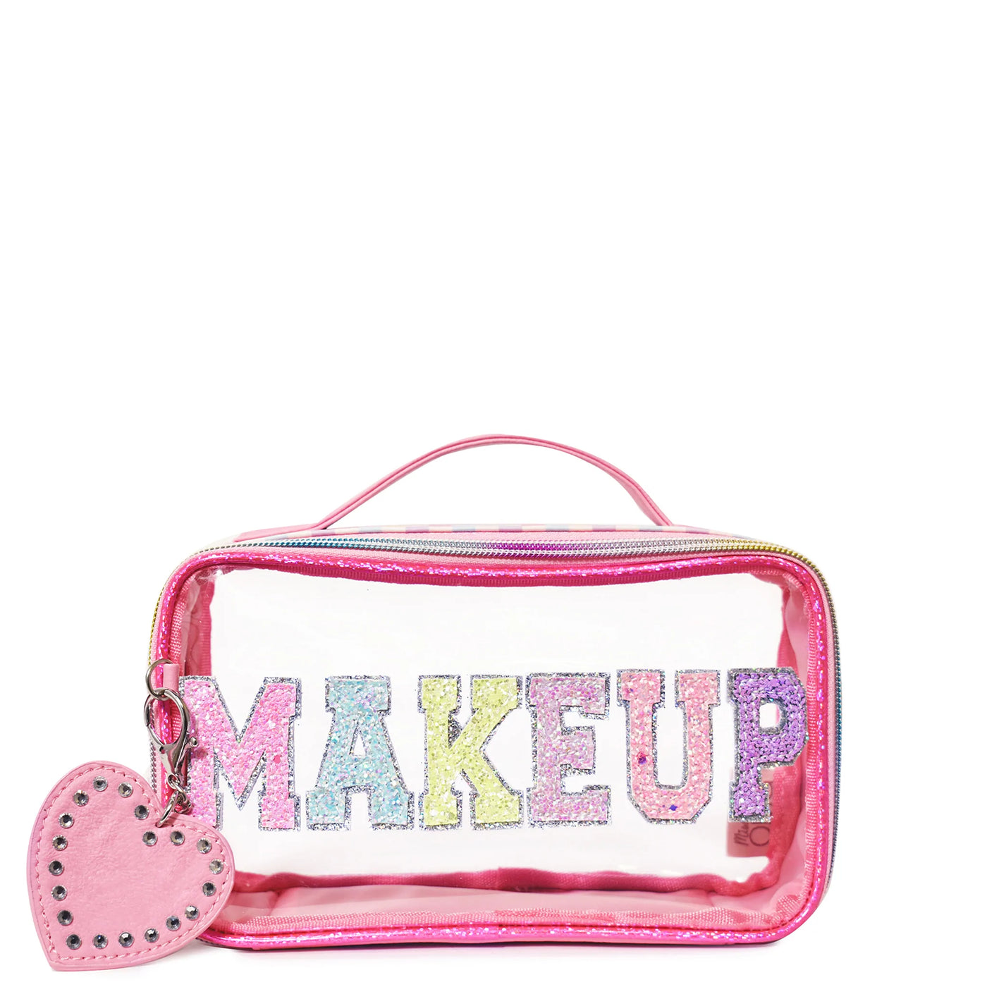 Top Handle Pouch- Rainbow Checkerboard