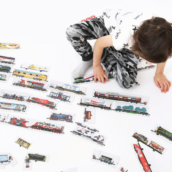 Mix and Match Trains Puzzle Set (31 ft long!)