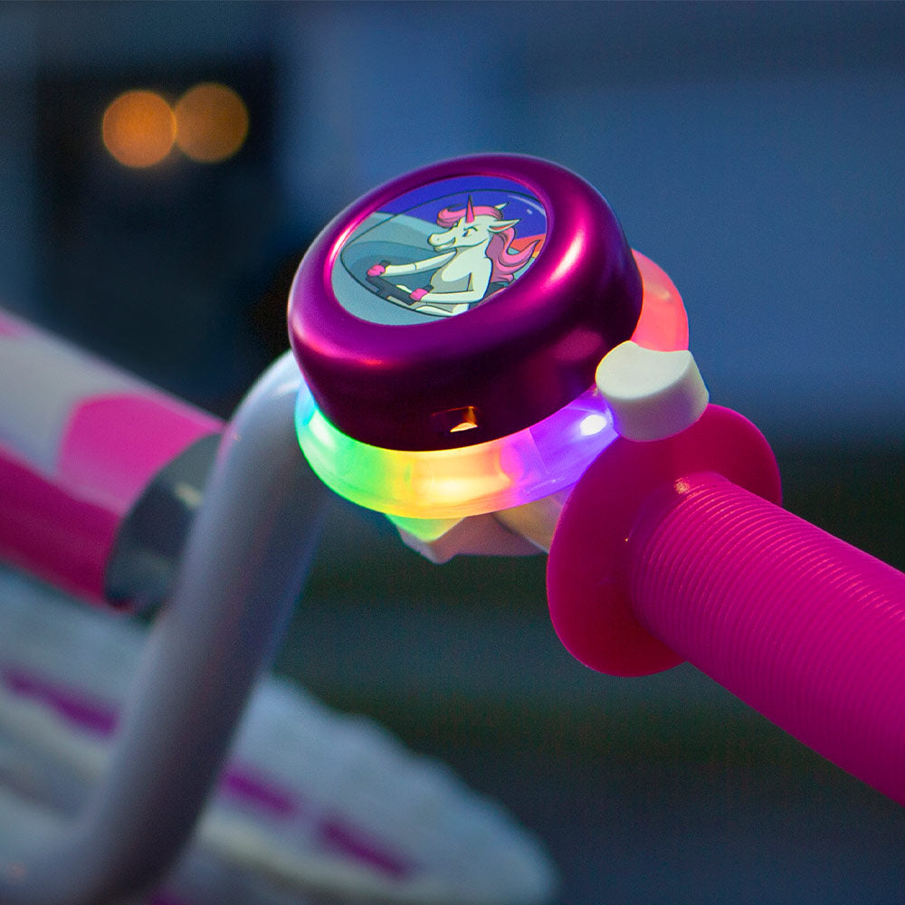 SpaceBrightz Pink Unicorn Bell Color Changing Lights