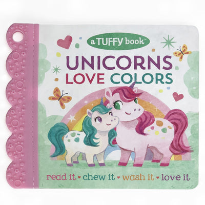 Tuffy Teether Book: Unicorns Love Colors