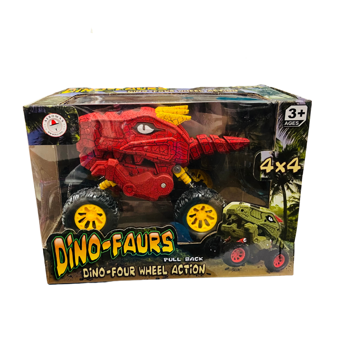 Dino-Faur Dino Four Wheel Action - Red