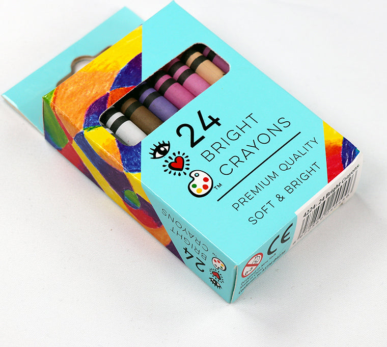 Bright Crayons- 24 Pack