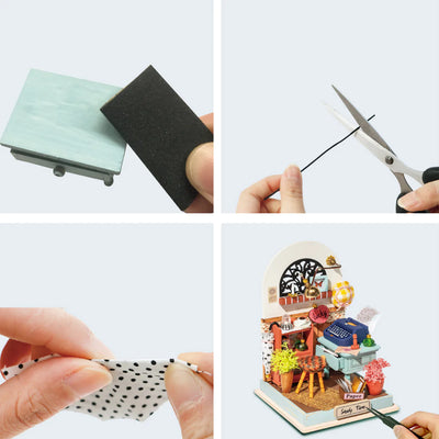 DIY Miniature House Kit-Record Mood (Study)