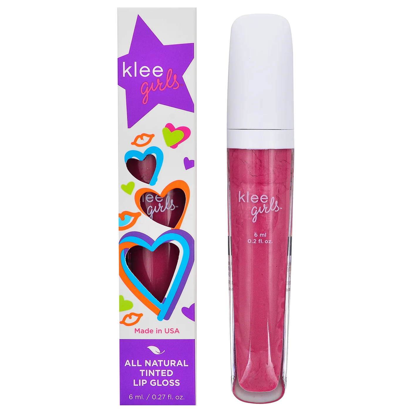 Klee Girls Natural Lip Gloss - four colors to choose