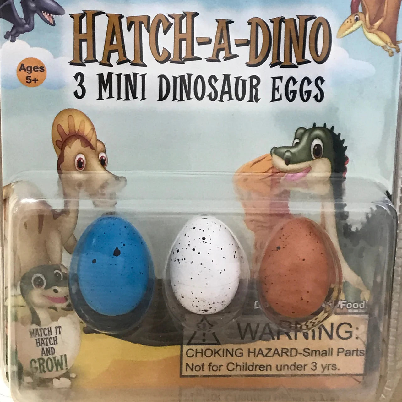 Hatch-a-Dino- 3 Mini Dino Eggs!