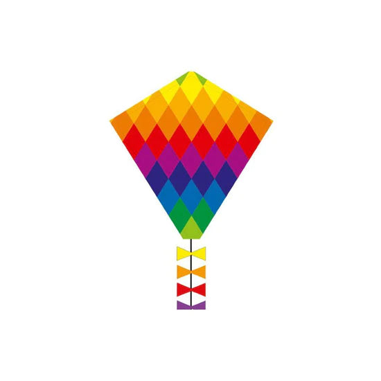 Patchwork Rainbow Diamond Kite 20"