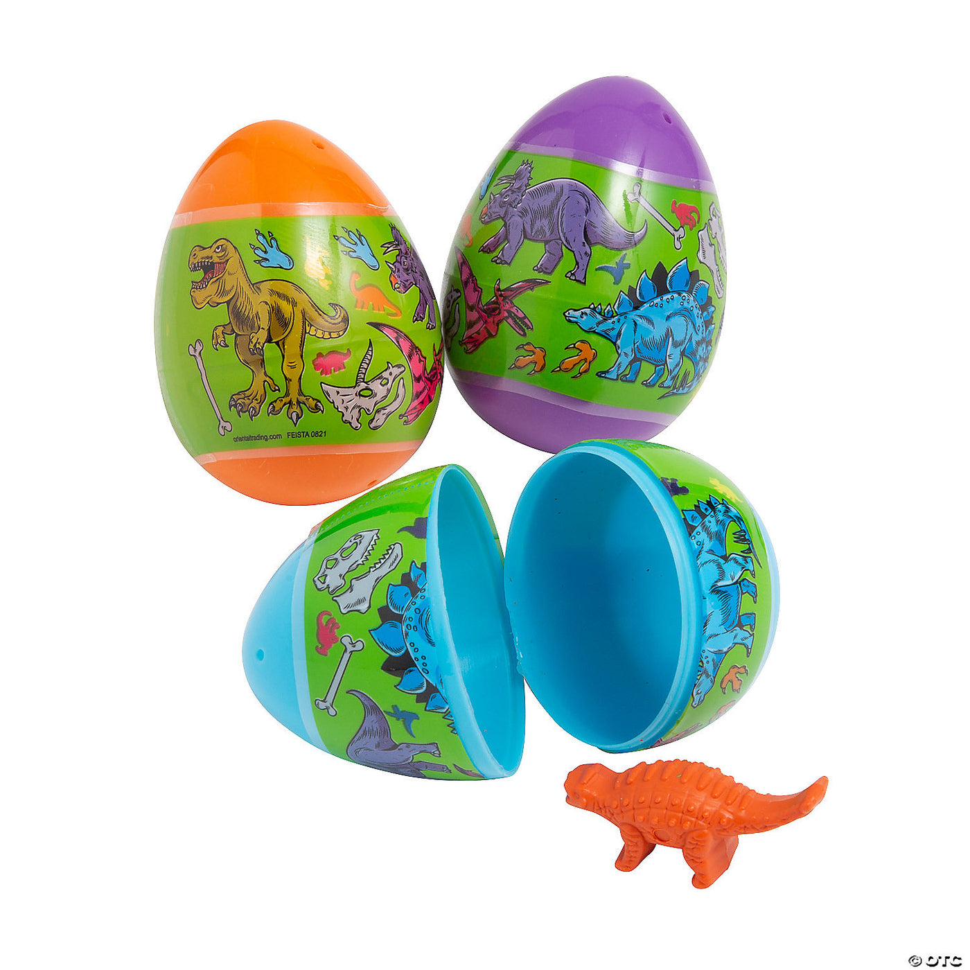Dinosaur Crayon Filled Easter Eggs (Sold Individually)