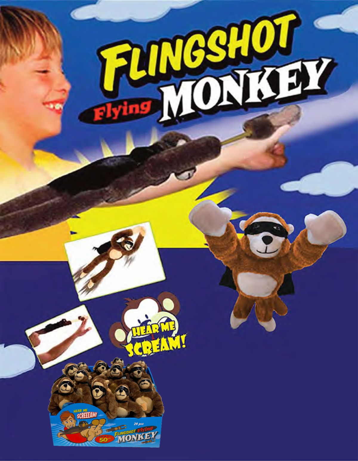 Screaming Slingshot Monkey