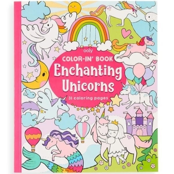 Color-In Book Enchanting Unicorn