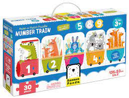 Number Train Make-a-Match Puzzle