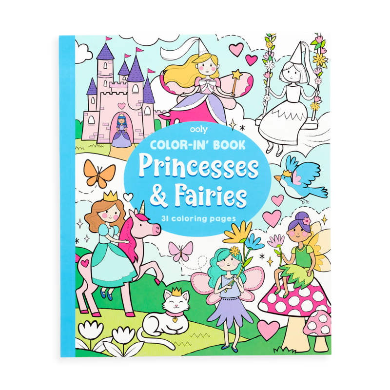 Princesses and Fairies Coloring Book