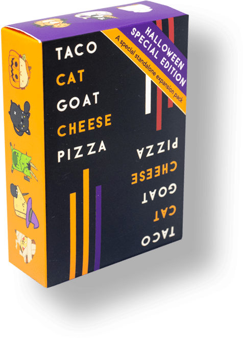 Halloween Taco Cat Goat Cheese pizza