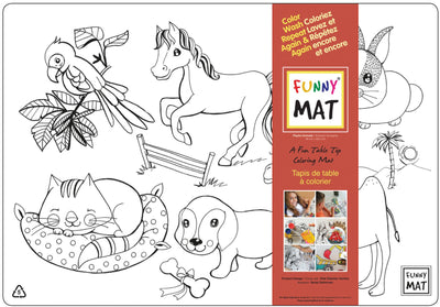 Funny Mats- Colorable & Reusable Place Activity Mats!- Click to Pick!